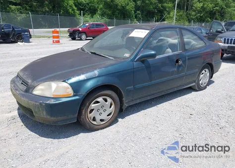 1996 Honda Civic Ex z USA, uszkodzony, nr VIN 1HGEJ8244TL067996